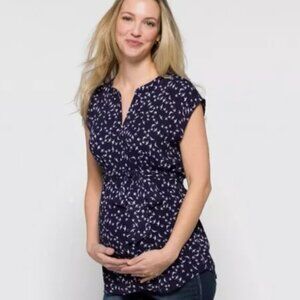 LELIS Maternity Tie Front Shirt XXL